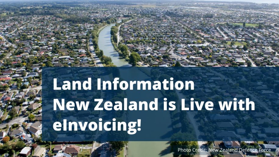 Land Information New Zealand is Live with eInvoicing!